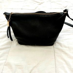 Black leather Kate spade
